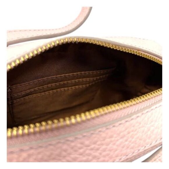 Fossil Gemma Camera Bag Dusty Rose Leather Crossbody Minimalist Purse - Picture 11 of 16